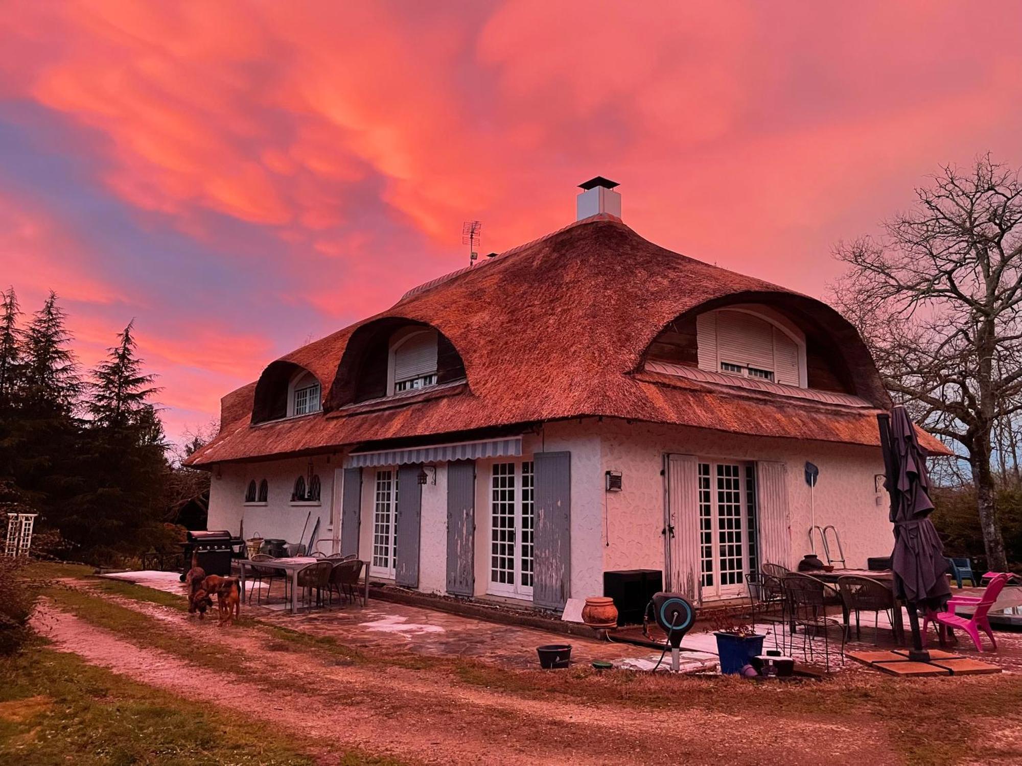 La Belle Chaumiere Bed & Breakfast Bretagne-de-Marsan Ngoại thất bức ảnh
